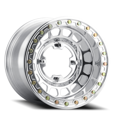 Aluminum Wheels 15x10 MR413 Beadlock UTV Bolt Pattern 5 On 114.3 Offset 25 Lip Size 2.28 Polished Method