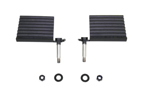 Jeep Foot Peg Set 76-06 CJ YJ TJ Wrangler Gloss Black Fishbone Offroad