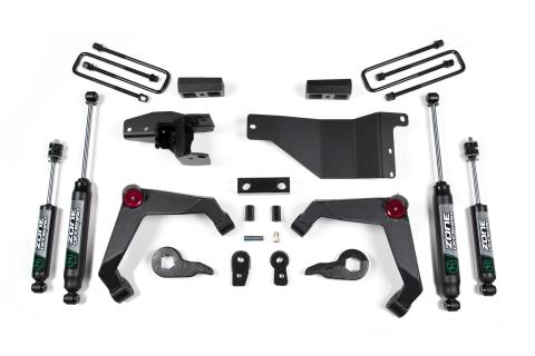 01-06 Yukon XL Avalanche 2500 07-10 Silverado/Sierra 2500HD/3500HD 3 Inch Adventure Series With Nitro Shocks Zone Offroad
