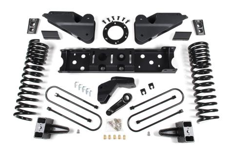 19-24 RAM 3500 6.5 Inch Radius Arm Bracket 5 Inch Rear Block Without Overload Diesel 6-Bolt T-Case Fox Adventure Shocks Zone Offroad