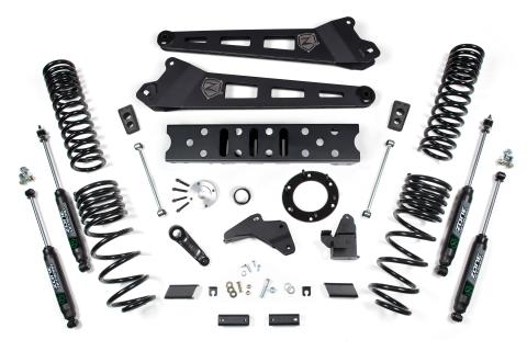 19-24 RAM 2500 6.5 Inch Radius Arm 4.5 Inch Rear Coils Diesel 6-Bolt T-Case Fox Adventure Shocks Zone Offroad