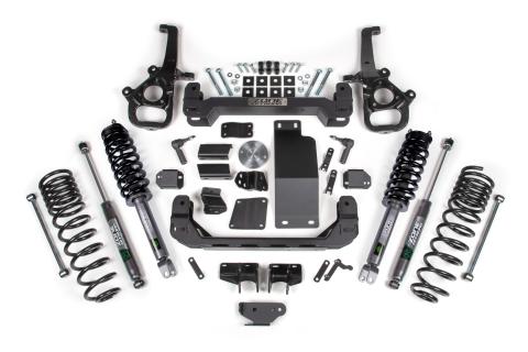 6 Inch Lift Kit for 2025 Ram 1500 4WD 6 Inch Front 5 Inch Rear Suspension Lift System Large Bore Nitro Rear Shocks Zone Offroad