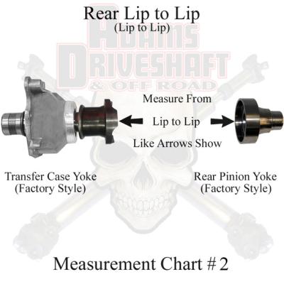 JK Rear 1310 CV Greaseable Driveshaft 2 Door Adams Driveshaft