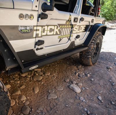 Jeep JK Side Step Slider Set For 07-18 Wrangler JK 4 Door Models Set Rock Slide Engineering