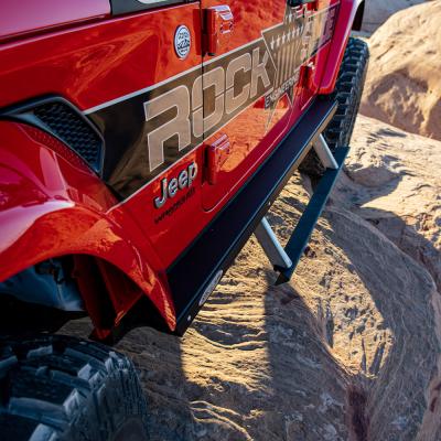Jeep JL Side Step Sliders For 18-23 Wrangler JL 4 Door Models Set Rock Slide Engineering