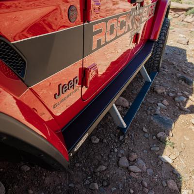 JT Gladiator Side Step Sliders For 20-23 Jeep Gladiator Set Rock Slide Engineering