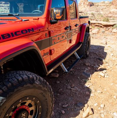 JT Gladiator Side Step Sliders For 24-25 Jeep Gladiator Set Rock Slide Engineering
