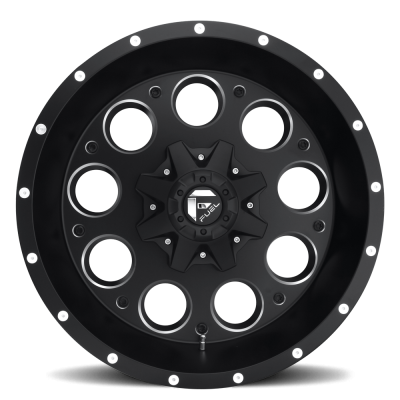 Aluminum Wheels 16X8 Revolver D525 5 On 114.3/5 On 127 Matte Black/Milled 72.6 Bore 1 Offset Fuel Off Road Wheels