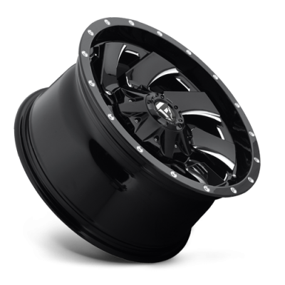Aluminum Wheels 20X10 Cleaver D574 5 On 114.3/5 On 127 Gloss Black/Milled 78.1 Bore -18 Offset 8 Spoke Fuel Off Road Wheels