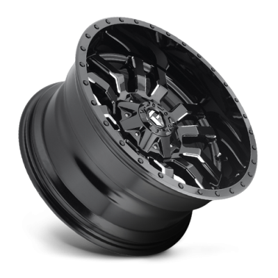 Aluminum Wheels 24X12 Sledge D595 5 On 127/5 On 139.7 Gloss Black/Milled 87.1 Bore -44 Offset Fuel Off Road Wheels
