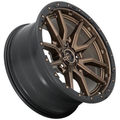 Aluminum Wheels 18X9 Rebel D681 5 On 127 Matte Bronze Black Bead Ring 71.5 Bore 1 Offset Fuel Off Road Wheels