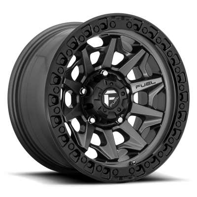 Aluminum Wheels 15X8 Covert D716 5 On 114.3 Matte Gunmetal Gray Black Bead Ring 72.7 Bore -19 Offset Multi Spoke Fuel Off Road Wheels