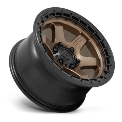 Aluminum Wheels 18X9 Block D751 5 On 127 Matte Bronze/Black Ring 71.5 Bore -12 Offset 6 Spoke Fuel Off Road Wheels