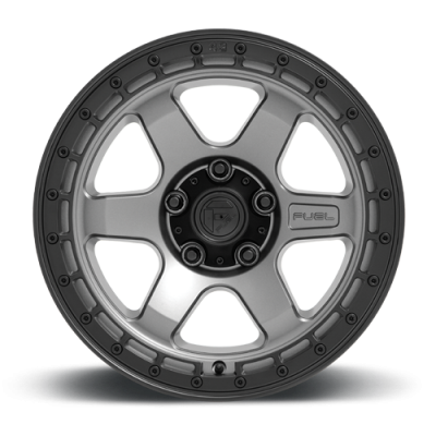 Aluminum Wheels 18X9 Block D752 5 On 127 Gunmetal Gray/Black Ring 71.5 Bore 1 Offset 6 Spoke Fuel Off Road Wheels