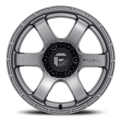 Aluminum Wheels 18X9 Rush D767 5 On 127 Matte Gunmetal Gray 71.5 Bore 1 Offset Fuel Off Road Wheels