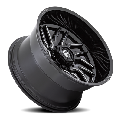 Aluminum Wheels 20X10 Hurricane D807 5 On 127 Gloss Black Milled 71.5 Bore -18 Offset Fuel Off Road Wheels