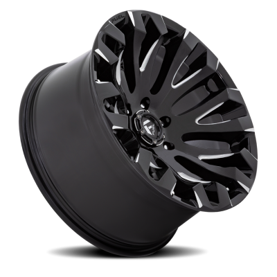 Aluminum Wheels 20X10 Quake D828 5 On 127 Gloss Black Milled 71.5 Bore -18 Offset Fuel Off Road Wheels