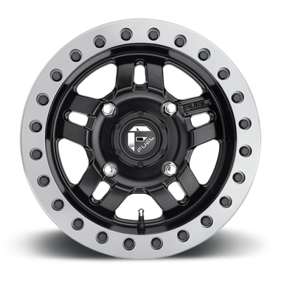 Aluminum Wheels 15X7 Anza UTV D917 4 On 136 Matte Black Beadlock 110.2 Bore 13 Offset 5 Spoke Fuel Off Road Wheels