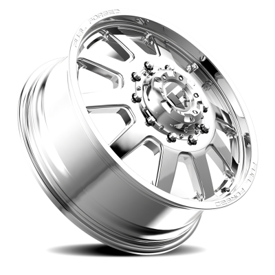 Dually Wheels 20X8.25 FF09D Dually DE09 PO 10 On 225 Polished 170.1 Bore 105 Offset Front Dually Fuel Off Road Wheels