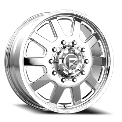 Dually Wheels 24X8.25 FF09D Dually DE09 PO 10 On 225 Polished 170.1 Bore 105 Offset Front Dually Fuel Off Road Wheels