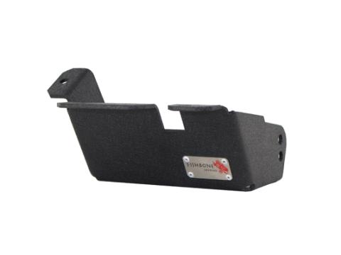 Jeep TJ Steering Box Skid Plate 97-06 Wrangler TJ Black Textured Powdercoat Fishbone Offroad
