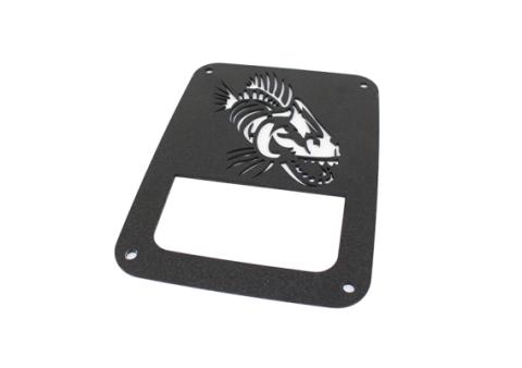 Jeep JK Tail Light Covers 07-18 Wrangler JK Black Textured Powdercoat Fishbone Offroad