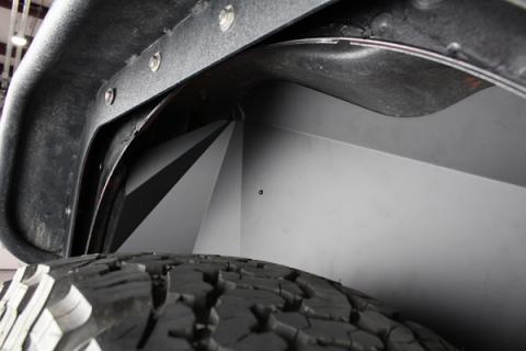 Jeep JK Rear Inner Fenders 07-18 Wrangler JK Aluminum Black Powercoat Fishbone Offroad