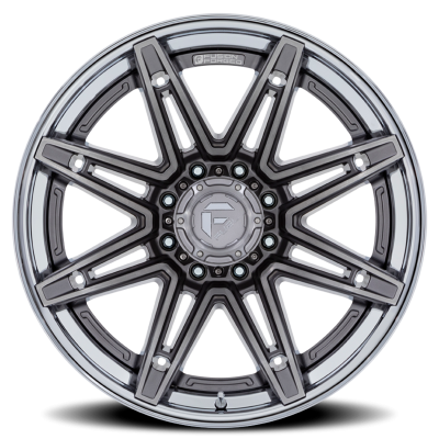 Aluminum Wheels 24X12 Brawl FC401AP 6 On 135 Platinum Silver Chrome Lip 87.1 Bore -44 Offset Fuel Off Road Wheels
