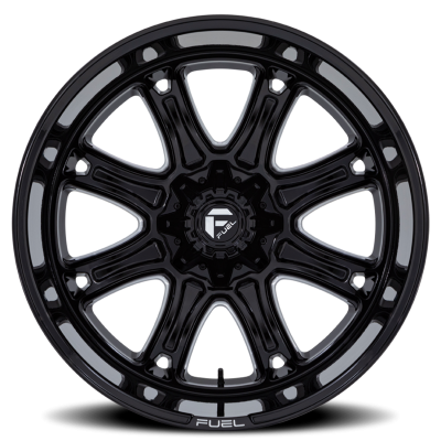 Aluminum Wheels 24X12 Darkstar FC853BE 5 On 114.3/5 On 127 Gloss Black/Milled 78.1 Bore -44 Offset Fuel Off Road Wheels