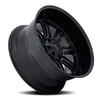 Aluminum Wheels 22X9 Darkstar FC853MB 5 On 114.3/5 On 127 Matte Black/Gloss Black Lip 78.1 Bore 1 Offset Fuel Off Road Wheels