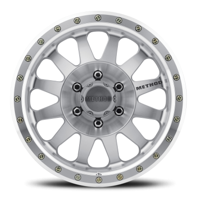 Aluminum Wheels 17x8.5 Double Standard MR304 Bolt Pattern 6 On 135 Offset 0 Lip Size 2.6 Machined SL Clear Coat Method