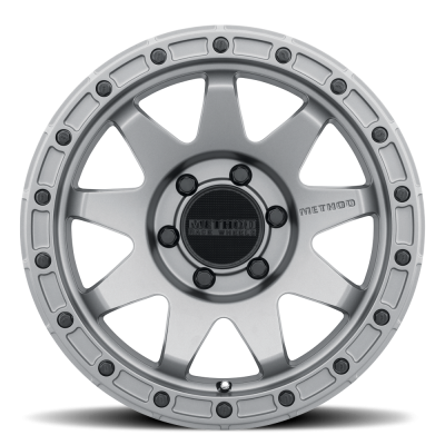Aluminum Wheels 20x9 MR317 Bolt Pattern 6 On 139.7 Offset 0 Lip Size 0.83 Matte Titanium GY Method