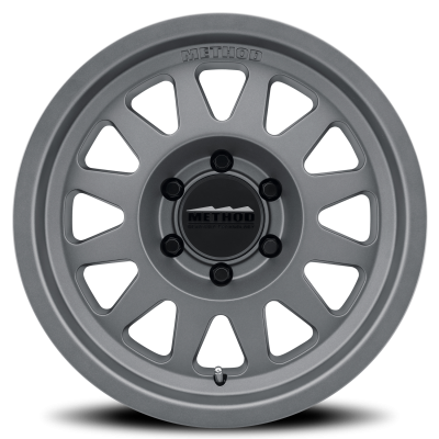 Aluminum Wheels 17x8.5 Bead Grip MR704 Bolt Pattern 6 On 139.7 Offset 0 Lip Size 1.81 Titanium SL Method