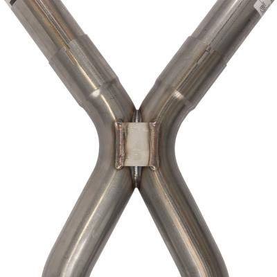 1966-71 Ford Fairlane 2.5 Inch X-Pipe Crossmember Back Rear Exit Exhaust Street Pro Mufflers Pypes Performance Exhaust