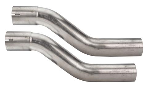 1966-71 Ford Fairlane 2.5 Inch X-Pipe Crossmember Back Rear Exit Exhaust Turbo Pro Mufflers Pypes Performance Exhaust