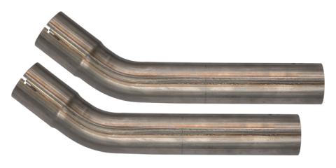 1966-71 Ford Fairlane 2.5 Inch H-Pipe Crossmember Back Quarter Panel Exit Exhaust Street Pro Mufflers Pypes Performance Exhaust