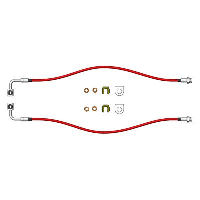 Jeep Wrangler Front &amp; Rear Brake Lines 2007-2018 JK &amp; Jeep Grand Cherokee Front 1999-2004 WJ Clayton Off Road