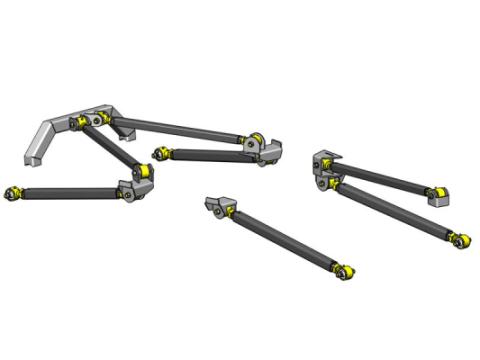 Jeep Wrangler Pro Series 3 Link Long Arm Upgrade Kit 2004-2006 LJ Clayton Off Road