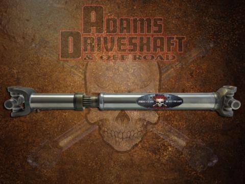 Adams Driveshaft CJ Front Slip N Stub 1310 Driveshaft Extreme Duty Series Solid U-Joints