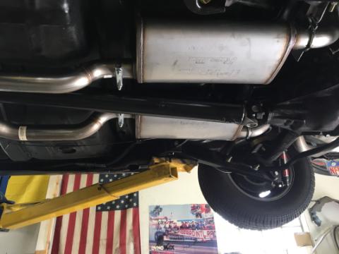 68-72 Chevelle High Tuck 2.5 Inch Crossmember Back W/X-Pipe System Pypes Performance Exhaust