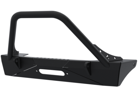 Jeep JL,JT,JK Sentinel Front Bumper with Hoop - Black Powder Coat Artec Industries
