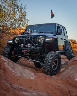 Jeep JL,JT,JK Sentinel Front Bumper with Hoop - Black Powder Coat Artec Industries