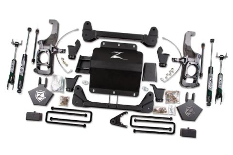 11-19 Silverado/Sierra 2500HD/3500HD 5.0 Inch Lift Kit With Top Overload With Fox Adventure  Shocks Zone Offroad