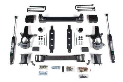14-18 Silverado/Sierra 1500 2WD 6.5 Inch Cast Steel Arms Fox Adventure Shocks Zone Offroad