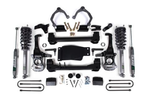 25-26 Chevrolet Silverado 1500 - GMC Sierra 1500 4WD 4 Inch Suspension Lift Kit, 3 Inch Rear Lift, Block - Nitro Loaded Struts, Nitro Shocks Zone Offroad