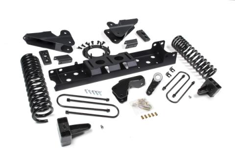 19-24 RAM 3500 4.5 Inch Radius Arm Bracket 2 Inch Rear Block Without Overload Diesel 8-Bolt T-Case Fox Adventure Shocks Zone Offroad
