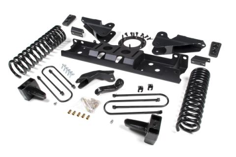 19-24 RAM 3500 4.5 Inch Radius Arm Bracket 2 Inch Rear Block With Overload Diesel 8-Bolt T-Case Fox Adventure Shocks Zone Offroad