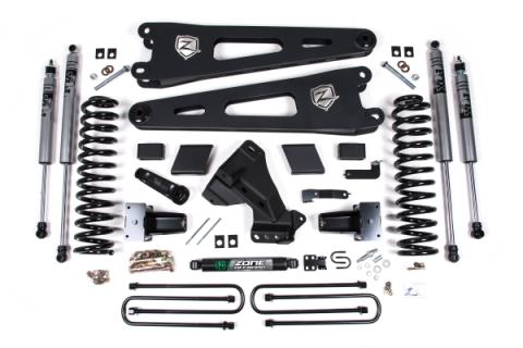 20-22 Ford F-250/F-350 Super Duty 5.0 Inch Radius Arm Lift Kit Fox Adventure Shocks Gas Zone Offroad