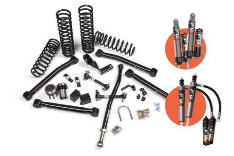 07-18 Jeep Wrangler JK 2 Door 3.5 Inch J-Lander Suspension Lift Kit w/ Fox 2.5 Performance Elite Series R/R DSC Shocks 4WD JSPEC