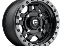 Aluminum Wheels 15X7 Anza UTV D917 4 On 136 Matte Black Beadlock 110.2 Bore 13 Offset 5 Spoke Fuel Off Road Wheels